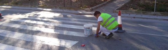 REFLECTANTES EN PASO DE PEATONES, ÉCIJA